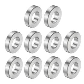 Uxcell A25030500ux5359 10pcs Stainless Steel Spacer 3/8 Inch Bore X 3/4 3/16 Silver
