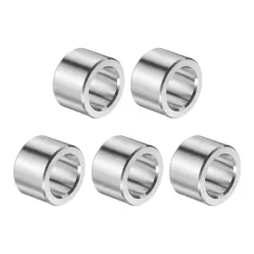 A25031200ux0294 Uxcell 5pcs Stainless Steel Spacer 1/2 Inch Bore X 3/4 Silver
