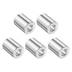 Uxcell A25031200ux0336 5pcs Stainless Steel Spacer 1/2 Inch Bore X 1 1-1/8 Silver
