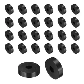 A25090600ux0278 Uxcell 60 Pcs Rubber Spacers 20mm Od X 6mm Id 5mm Height Balck
