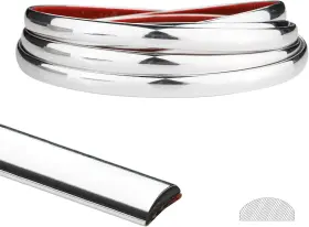 V-mozza 726084355088 10 Ft Peel And Stick Trim Flexible Vinyl Molding Self-adhesive Wall Moldin