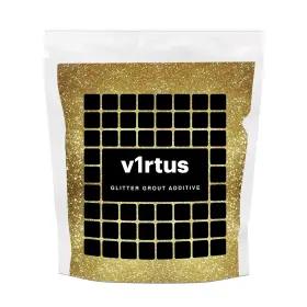 V1rtus 717125098514 Gold Glitter Grout Tile Additive 100g / 3.5oz For Wet Room Bathroom Kitchen