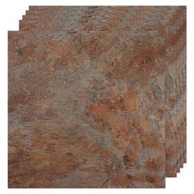 Vallisco Hkjc-db12x12hzs 30-pack Peel And Stick Vinyl Floor Tiles 12 Inch X12 Self-adhesive Wate