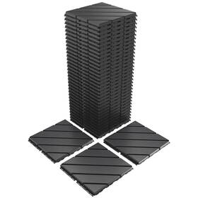 Vancastle Vc-36pdtdg-xw 36 Pack Interlocking Deck Tiles 12 Inch X12 Patio Pavers Heavy Duty Plastic Out