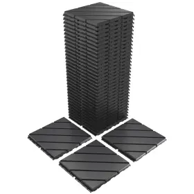 Vc-36pdtdg-xw Vancastle 36 Pack Interlocking Deck Tiles 12 Inch X12 Patio Pavers Heavy Duty Plastic Out