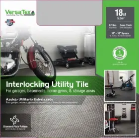 11d-532-18x18r8 Versatex Interlocking Utility Garage Floor Tiles Diamond Plate Pattern Black 18x18 Inch 8 11d-532-18x18r8 Versatex Interlocking Utility Garage Floor Tiles Diamond Plate Pattern Black 18x18 Inch 8