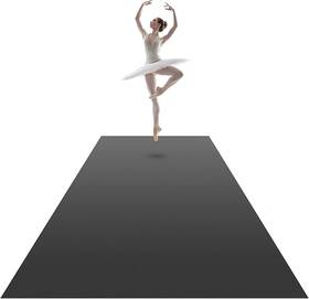 Vevor 197988719847 Dance Floor Roll 6.6 X 15.7 Ft Portable Grey/black