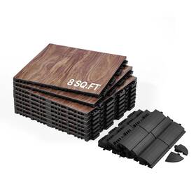 Vevor 24120 Dance Floor Tiles 12.4 X In 9 Piece Interlocking Pcs