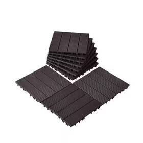 Vevor Hddbsl4tbtsznbr2sv0 Interlocking Deck Tiles Plastic12 Inch X12 Waterproof Camphor Pine For Porch