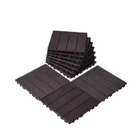 Hddbsl4tbtsznbr2sv0 Vevor Interlocking Deck Tiles Plastic12 Inch X12 Waterproof Camphor Pine For Porch