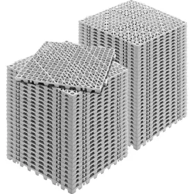 Hzxsjdd1212ymi824v0 Vevor Interlocking Tile 55pcs Grey Drainage Tiles 12 Inch X 0.6 Splicing Soft