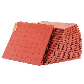 Jq-3050rd Vevor 53 Inch Garage Floor Tiles Interlocking 50 Pack Red Design Ease Texture