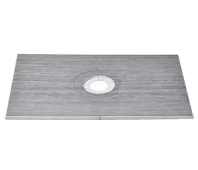 Lyazdb6038ycstgnwv0 Vevor Waterproofing Shower Curb Tray Kit 60 Inch X38 With Central Drain Thickened