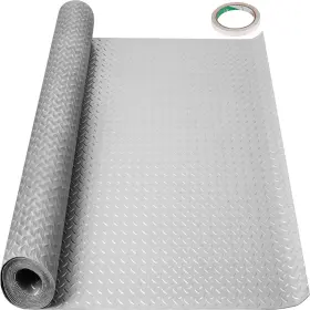 Pvcdbyzsw1.52.8m1v0 Vevor Garage Floor Mat 4.9x9.2 Ft Vinyl Flooring Roll Anti-slide Diamond