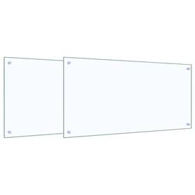 Vidaxl 3415432 Kitchen Backsplash Tempered Glass Shield Heat Resistant Panel Modern