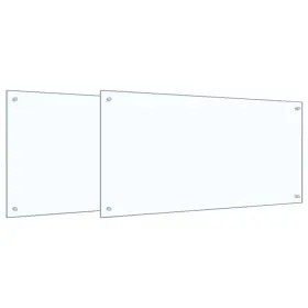 3415432 Vidaxl Kitchen Backsplash Tempered Glass Shield Heat Resistant Panel Modern