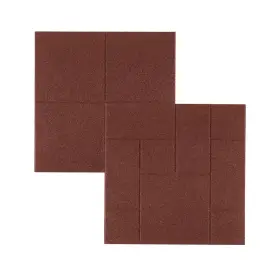 Vigoro 313046542541 24 Inch X 5/8 Red Dual-sided Rubber Paver 4-pack