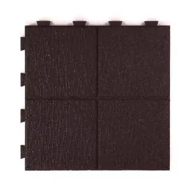 Vigoro 313115138156 16 Inch X 5/8 Brown Cobblestone Smartloc Rubber Paver 9-pack