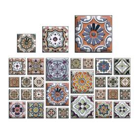 Viibxfans Vx50 Boho Peel And Stick Floor Tile Waterproof Decor Stickers On Backsplash