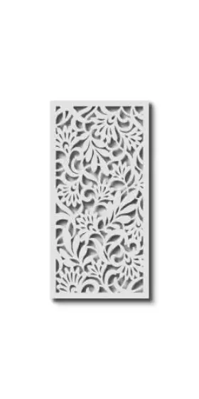 C2x4009wh0016 Vima Avines Decorative Wall Art Panel 48 Inch L X 24 W 3/8 H White Color Pvc Board P