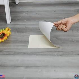 Visit The Dureidos Store B0989r7ln4 Peel And Stick Floor Tiles - 10-pack 15 Sq.ft Waterproof Natural Grey Wood