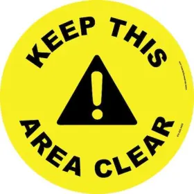 60-1609-ro17-f701 Visual Workplace Floor Sign High Bond 17 Inch Round