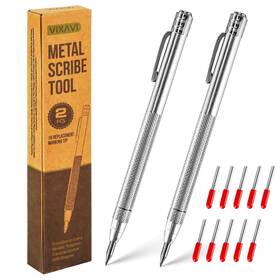 Vixavi 763559755264 Metal Scribe Tool - Aluminum With Tungsten Carbide Nib Works Wo