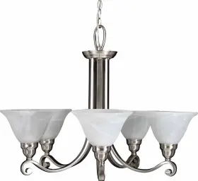 V4445-33 Volume Lighting 5-light Chandelier 22.5 Inch X 28 Brushed Nic