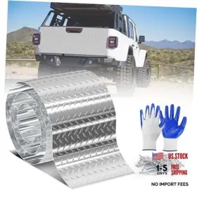 Dp-250430 Vruelia Diamond Plate Aluminum Sheet 0.045 Inch 3003-h22 With 6 X 120 Natural Silver