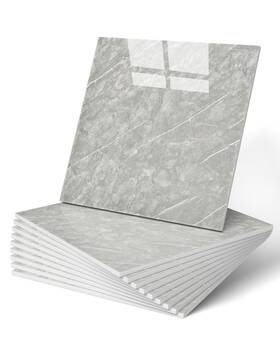 Wadile Wdl-a06-czt-lgy-10pc 10pcs Peel And Stick Waterproof Marble Wall Panels 11.8 Inch X11.8 For Shower