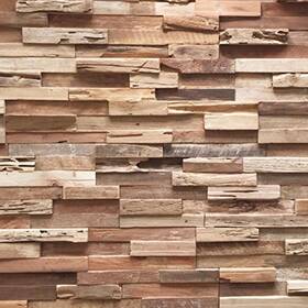 Wall Supply 22760110-a 3d Panels Reclaimed Rustic Asian Teak Wood Home Decor Wallpaper Alte