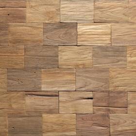 Wall Supply 22760141-a 3d Panels Reclaimed Squared Asian Teak Wood Home Decor Wallpaper Alt