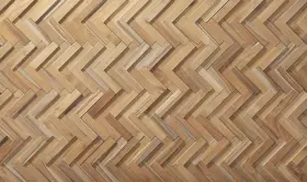 Wall Supply 850028791080 3d Reclaimed Teak Wood Panels - Herringbone Ultrawood Covering For