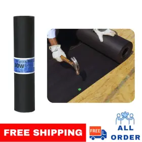 D414-0 Warrior Roofing #30 216 Sq. Ft. Felt Roof Deck Protection Heavy Duty Asphalt