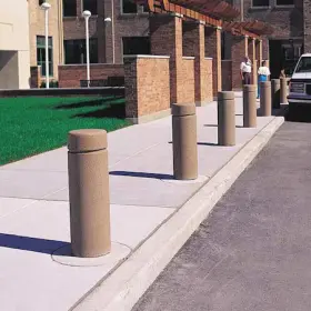 Tf6010w22 Wausau Tile Bollard Round 12 Inch Lx12 Wx30 H