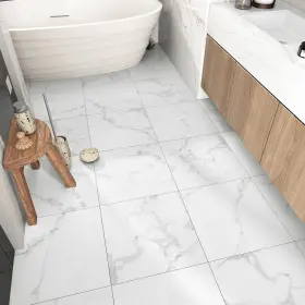 Westick 717664991987 Floor Tiles Peel And Stick Waterproof Marble White Vinyl Sticke Westick 717664991987 Floor Tiles Peel And Stick Waterproof Marble White Vinyl Sticke