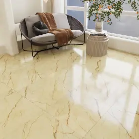 Westick 750081901511 Marble Floor Tiles Peel And Stick Waterproof Vinyl