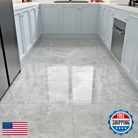 B08r1cvh26 Westick 20 Pcs Gloosy Cement Gray Marble Peel And Stick Floor Tile For Bedroom M