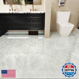 Westick B08r1dk4r1 20 Pcs Bathroom Marble Floor Tiles Peel And Stick Waterproof 12 Inch X S