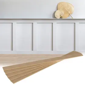Chi-weysat-1745 Weysat Mdf Board And Batten Wall Panel Kit 94.5in X 47.2 In Premade Wainscoting Pane