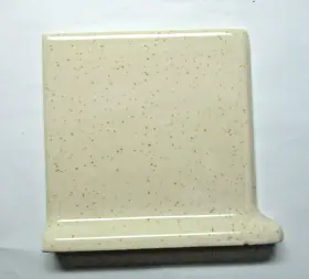 Scl-3401 Wheeling 1 Cove Base Left Side Outside Corner Wall Tile 4-3/8 Brown Specks Beige