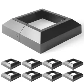 Wppc-4-b8 Wocepu 8 Pcs 4x4 Actual 4 Inch X4 Aluminum Deck Post Base Cover For Rail