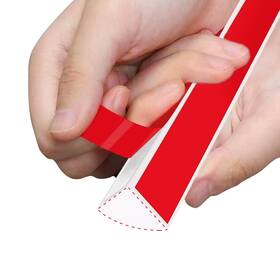Wsiwzai Ww-shxt1010-3m Flexible Quarter Round Caulking Strip Molding Trim White Double-sided Self-a