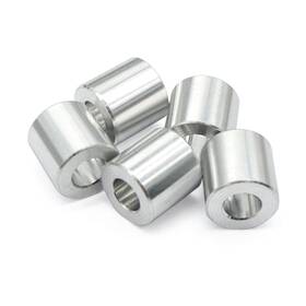 Wulankd 445035793719 25pcs Aluminum Spacer 1/2 Inch Od X 1/4 Id Length Round Unt