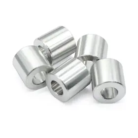Wulankd 445035793719 25pcs Aluminum Spacer 1/2 Inch Od X 1/4 Id Length Round Unt