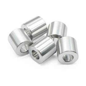 Wulankd Yt-dp001 25pcs Aluminum Spacer 1/2 Inch Od X 1/4 Id Odx1/4 Idx1/2 Length