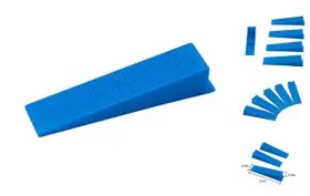Xiamdabin 3.55 0.63 0.79 Pcs Reusable Leveling Wedges Tile System For 1/8 Inch 300 Blue