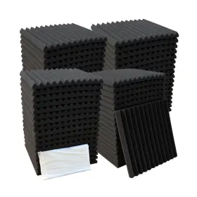 Xin&log 662225382264 52 Pack Acoustic Foam Panel Wedge Studio Soundproofing Wall Tiles 12 Inch X