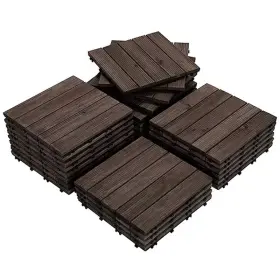 Xmsj 445035888897 27pcs Interlocking Patio Deck Tiles Outdoor Flooring For Garden Poolside Fir Woo Xmsj 445035888897 27pcs Interlocking Patio Deck Tiles Outdoor Flooring For Garden Poolside Fir Woo