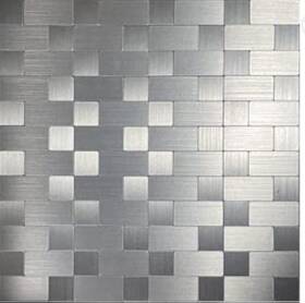 Xuaniny 714216726554 Peel And Stick Metal Backsplash Tiles Self Adhesive Aluminum Mosaic